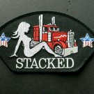 PETERBILT MUDFLAP GIRL TRUCK EMBROIDERED HAT PATCH 5.25 INCHES