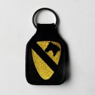 US ARMY 1st CAVALRY DIVISION EMBROIDERED KEY CHAIN KEY RING 1.75 X 2.75 INCHES