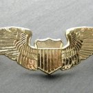 USAF AIR FORCE BASIC PILOT WINGS LAPEL PIN BADGE 2.75 INCHES GOLD COLORED