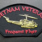 VIETNAM VETERAN FREQUENT FLYER HUEY EMBROIDERED PATCH 5 X 3 INCHES