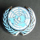 UNITED NATIONS UN WREATH LAPEL HAT PIN BADGE 1.1 INCHES