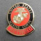 US MARINES VETERAN RETIRED USMC MARINE CORPS LAPEL PIN 1.1 INCHES