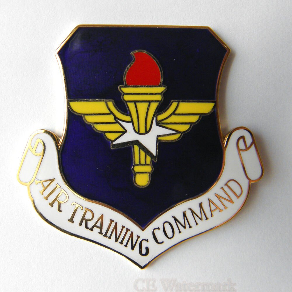 US AIR FORCE AIR TRAINING COMMAND LARGE LOGO LAPEL PIN 1.5 inches