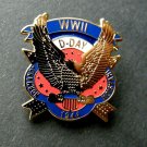 WWII WORLD WAR 2 D-DAY NORMANDY INVASION 1944 LAPEL PIN 1 INCH