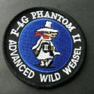 PHANTOM II F-4G ADVANCED WILD WEASEL AIRCRAFT EMBROIDERED PATCH 3.1 INCHES