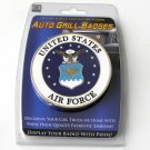 USAF US AIR FORCE EMBLEM ENAMEL CAR GRILL MEDALLION 3 INCHES