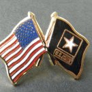 Army Combo USA Wavy Flag Lapel Pin US 1 inch NEW
