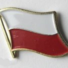 POLAND FLAG LAPEL PIN BADGE 1 INCH