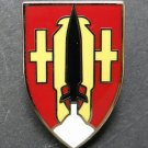 US ARMY ARTILLERY MISSILE SCHOOL DEFENSE LAPEL HAT PIN BADGE 1 INCH