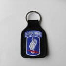 US ARMY 173RD AIRBORNE COMBAT EMBROIDERED KEY CHAIN KEY RING 1.75 x 2.75 inches