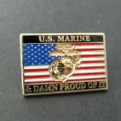 US MARINE CORPS DAMN PROUD OF IT MARINES FLAG LAPEL PIN BADGE 1.1 INCHES