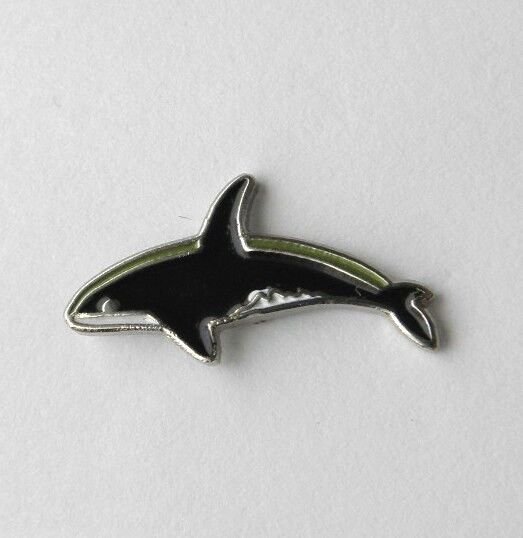 KILLER WHALE ORCA LAPEL PIN BADGE 1/2 INCH