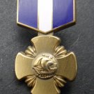NAVY CROSS COMBAT VETERAN VALOR MINI MEDAL LAPEL PIN BADGE 1.1 INCHES