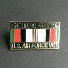 OPERATION ENDURING FREEDOM VETERAN AIR FORCE USAF LAPEL PIN BADGE 1.1 INCHES