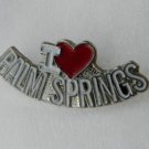 I LOVE PALM SPRINGS CA UNITED STATES AMERICA LAPEL PIN BADGE 1/2 INCH