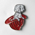 FIRE FIGHTER DOG FIRE HAT LAPEL PIN BADGE 1 INCH