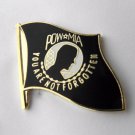 MIA POW MISSING IN ACTION NOT FORGOTTEN USA FLAG LAPEL PIN BADGE 1.25 INCHES