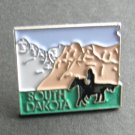 US SOUTH DAKOTA STATE NAME MAP PIN BADGE 1 INCH