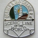 DRG DENVER RIO GRANDE RAILWAY US RAILROAD LAPEL PIN BADGE 1 INCH