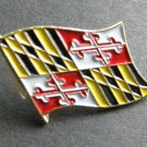 MARYLAND US STATE SINGLE FLAG LAPEL PIN BADGE 7/8 INCH