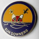 US NAVY VF-111 FIGHTING SUNDOWNERS LAPEL PIN BADGE 1 INCH
