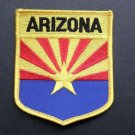 ARIZONA STATE FLAG SHIELD EMBROIDERED PATCH 2.7 X 3.5 INCHES