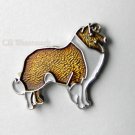 COLLIE LASSIE DOG ANIMAL LAPEL PIN BADGE 1 INCH