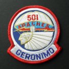 501ST PARACHUTE INFANTRY REGIMENT APACHES GERONIMO EMBROIDERED PATCH 3 INCHES