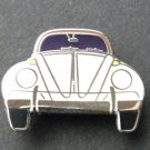 VW WHITE BUG BEETLE FRONT AUTOMOBILE CAR LAPEL PIN BADGE 1 INCH