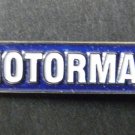 MOTORMAN RAILROAD RAILWAY LAPEL PIN BADGE 1.1 INCHES