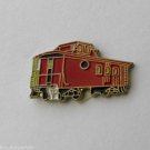 RED RAILWAY CABOOSE LAPEL PIN BADGE 3/4 INCH