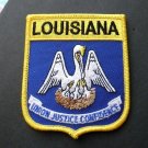 LOUISIANA EMBROIDERED US STAE FLAG PATCH 3 X 3.5 INCHES