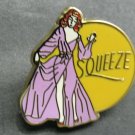 ARMY AIR FORCE NOSE ART PINUP SQUEEZE GIRL LAPEL HAT PIN BADGE 1 INCH