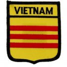 VIETNAM  WORLD COUNTRY FLAG EMBROIDERED PATCH 3.1 inches