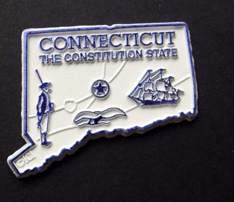 CONNECTICUT CONSTITUTION US STATE FLEXIBLE MAGNET 2 inches