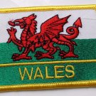 WALES WELSH UNITED KINGDOM FLAG EMBROIDERED PATCH 3 INCHES