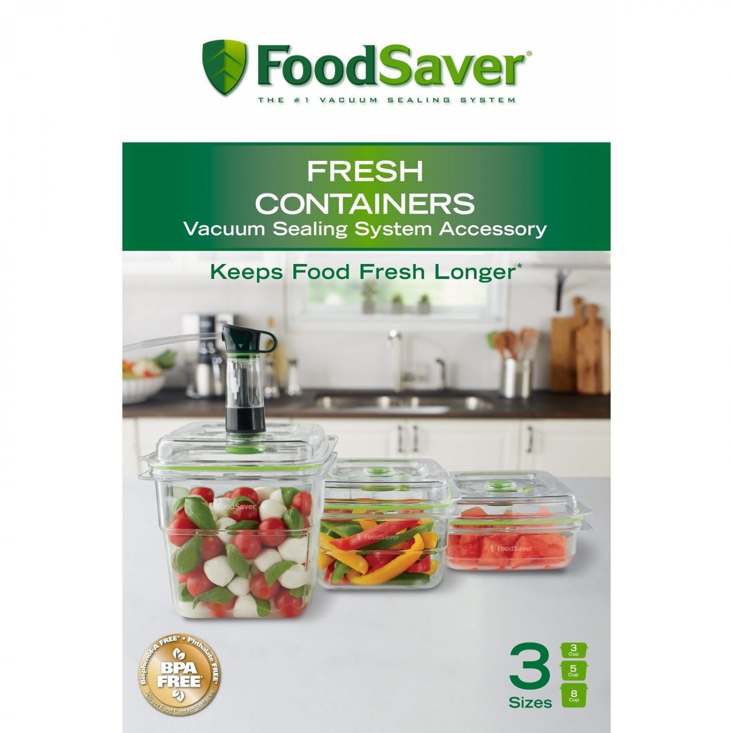 Foodsaver 3-pc. Fresh Containers Set Brand New