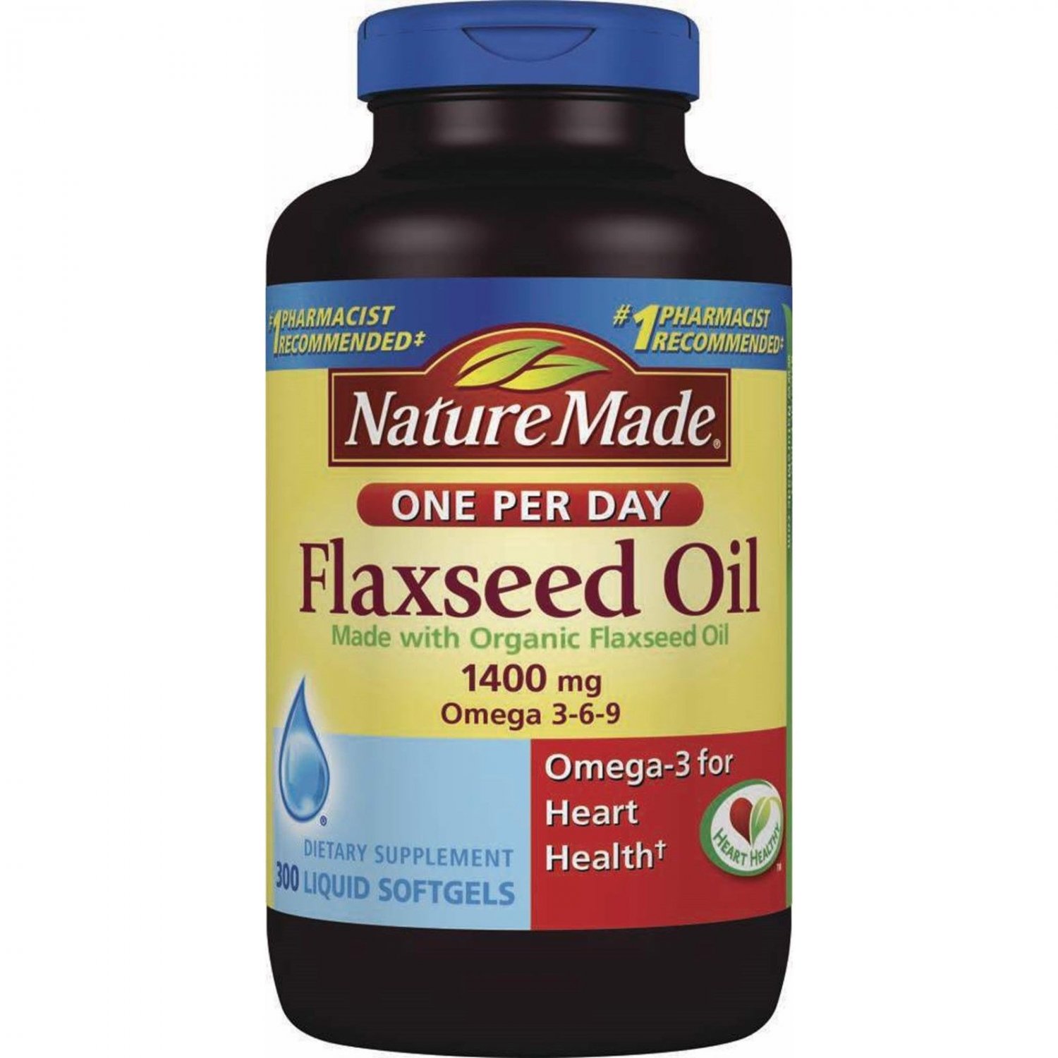 Nature Made Flaxseed Oil 1400 Mg 300 Softgels 2843