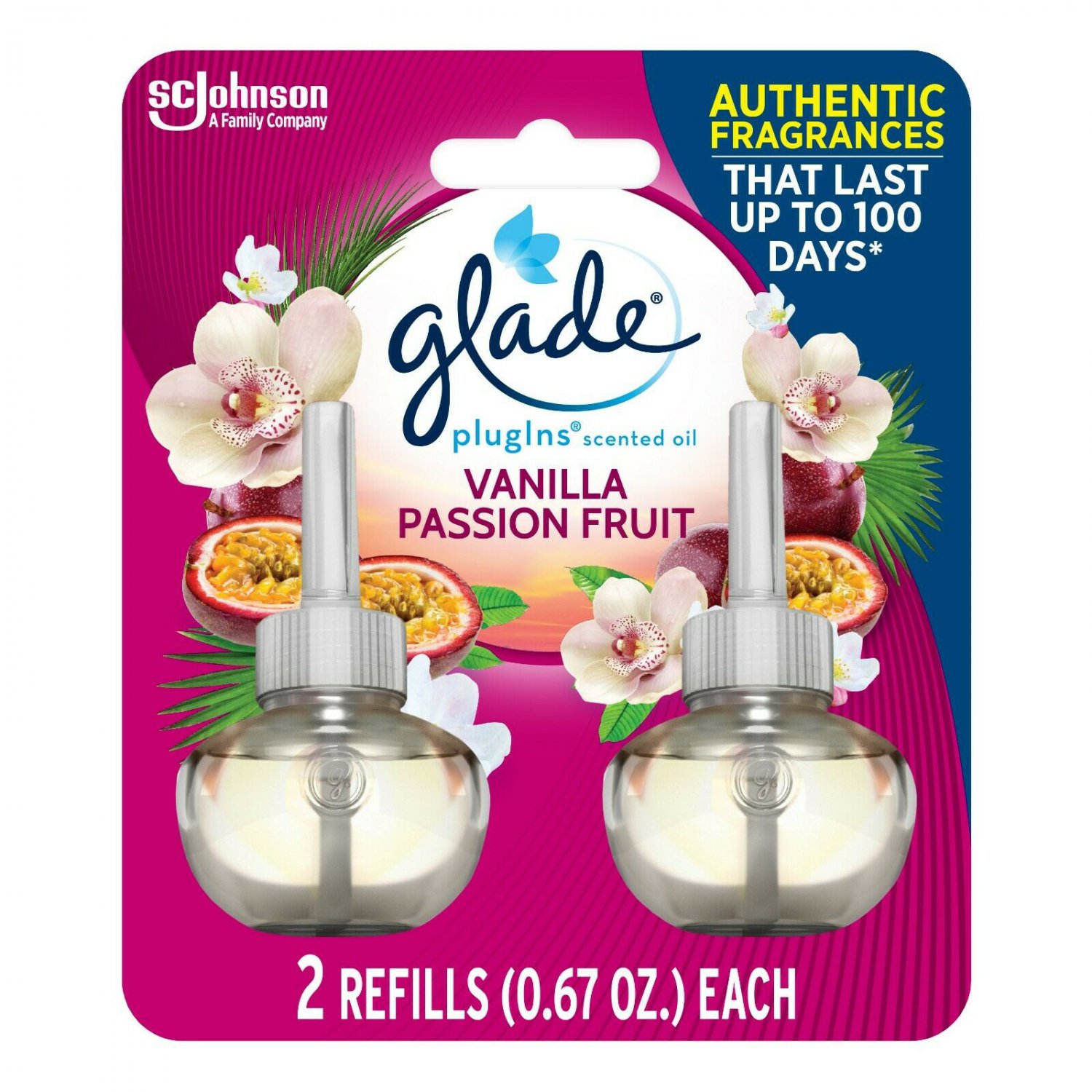 Glade PlugIns Refill 2ct Refills, Or 1 Refill w/ Warmer VARIETY OF