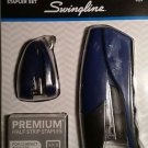 3-in-1 Compact Grip Stapler Set (Blue)