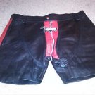 Hot Men's Leather short pants size Large Double Zipper Action!!!!  $79.99