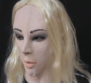 New Female realistic mask rubber living doll latex fetish Transexual
