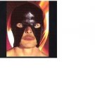 Classic Black Genuine Leather Medieval Executioners Hood Half Face Costume Mask