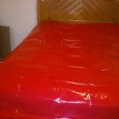 RED Vinyl Love Sheet full size, oil and Water proof, Washable $29.99