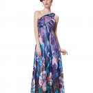 Evening 2016 Dress Pretty Beautiful Sexy One Shoulder Long Print Party Gown ITC367