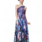 Evening 2016 Dress Pretty Beautiful Sexy One Shoulder Long Print Party Gown ITC367