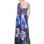 Evening 2016 Dress Pretty Beautiful Sexy One Shoulder Long Print Party Gown ITC367