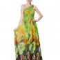 Evening 2016 Dress Pretty Beautiful Sexy One Shoulder Long Print Party Gown ITC367