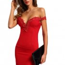 Women Designer Dress 2016 Party Club wear Elegant Sexy Red Sweetheart Dress ITC369
