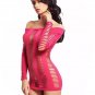 Ladies Sexy Hot Fishnet Chemise Bodysuit Women Mini Dress Erotic Lingerie Body stocking ITC377.